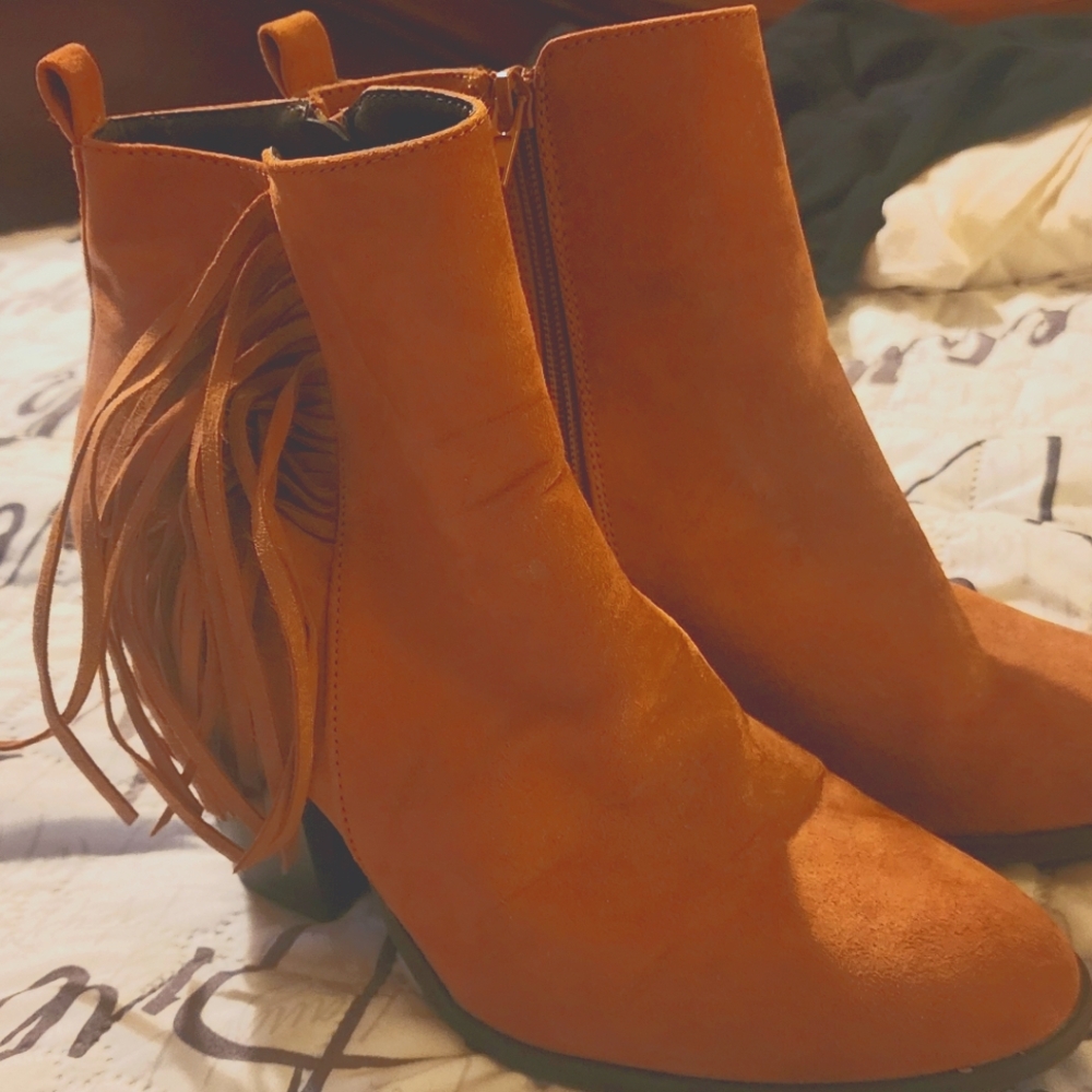 Camel color boots
